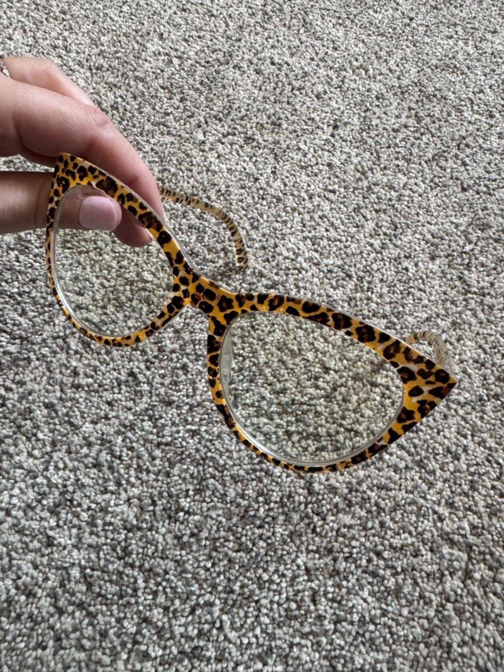 Betsey Johnson Leopard Print Cat Eye Glasses - Yellow & Black